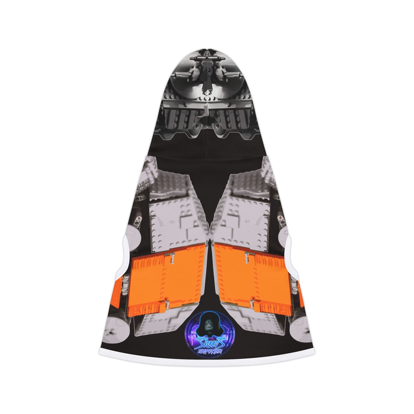 Sheevs PetLine: Pawfect Transport R1 Black:  Trendy Pet Hoodie with Vibrant Graphic Design