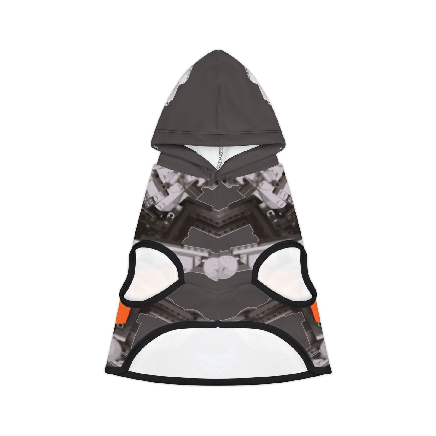 Sheevs PetLine: Pawfect Transport R1 Grey:  Trendy Pet Hoodie with Vibrant Graphic Design