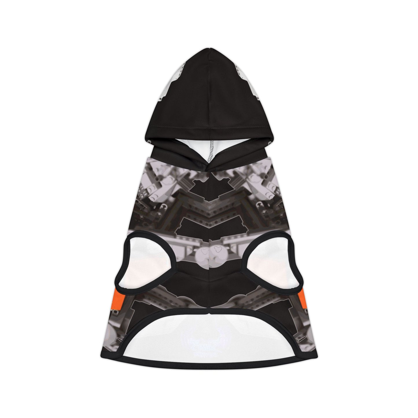 Sheevs PetLine: Pawfect Transport R1 Black:  Trendy Pet Hoodie with Vibrant Graphic Design