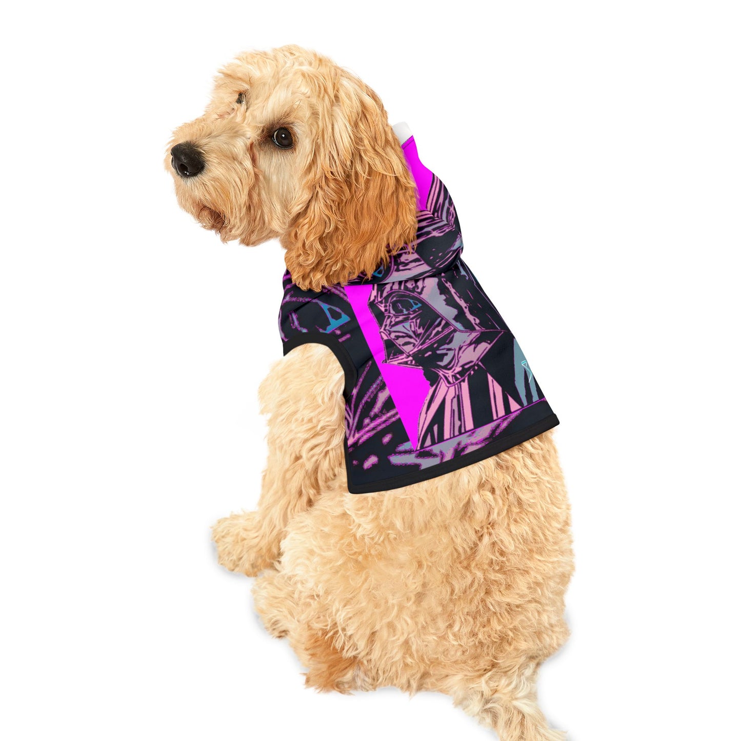 Sheevs PetLine: Siths Pawfect Partner:  Trendy Pet Hoodie with Vibrant Graphic Design