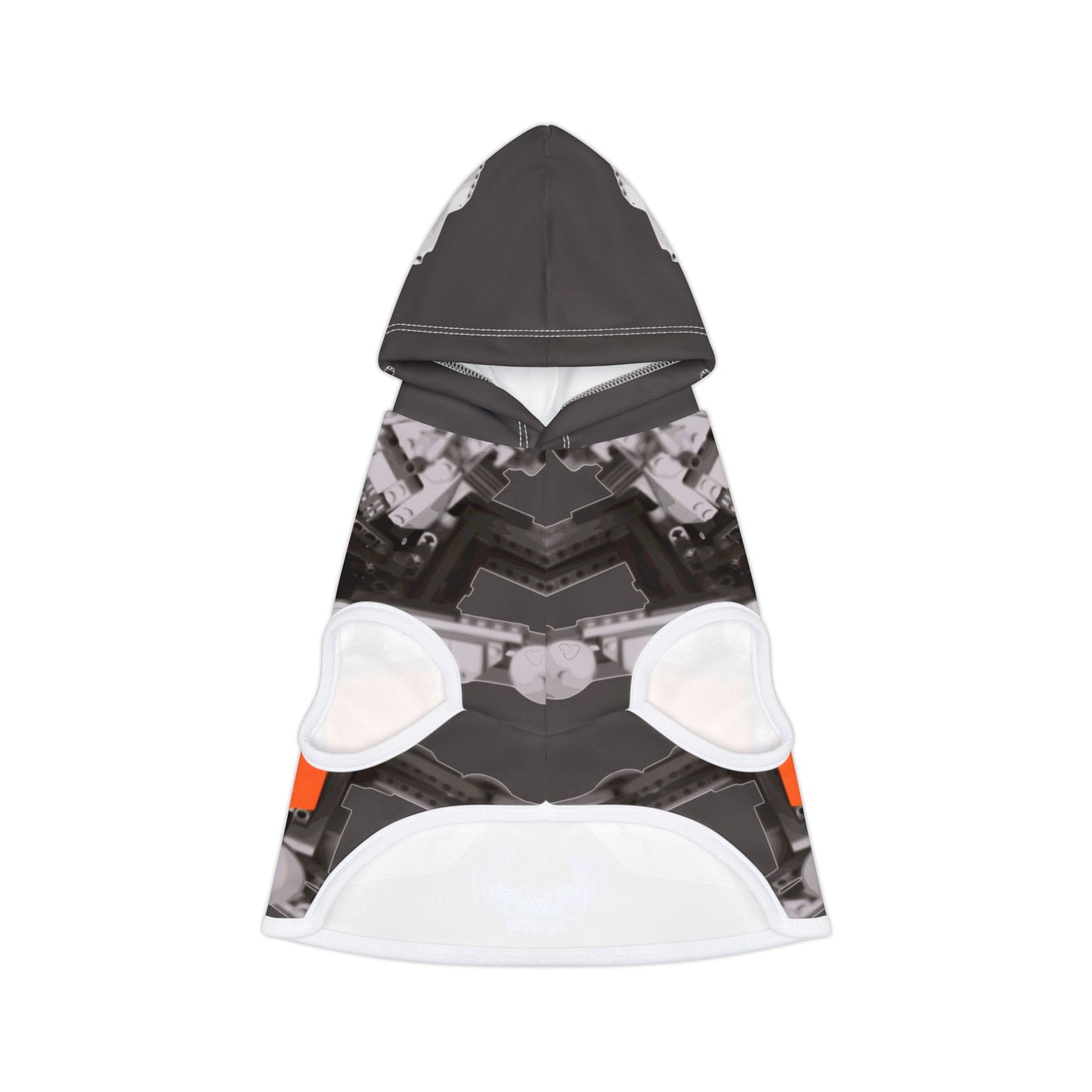 Sheevs PetLine: Pawfect Transport R1 Grey:  Trendy Pet Hoodie with Vibrant Graphic Design