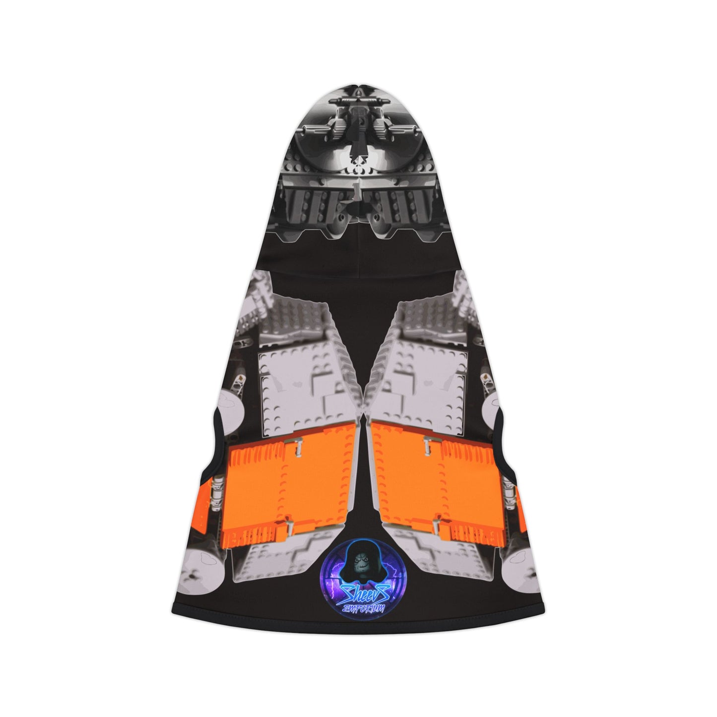Sheevs PetLine: Pawfect Transport R1 Black:  Trendy Pet Hoodie with Vibrant Graphic Design