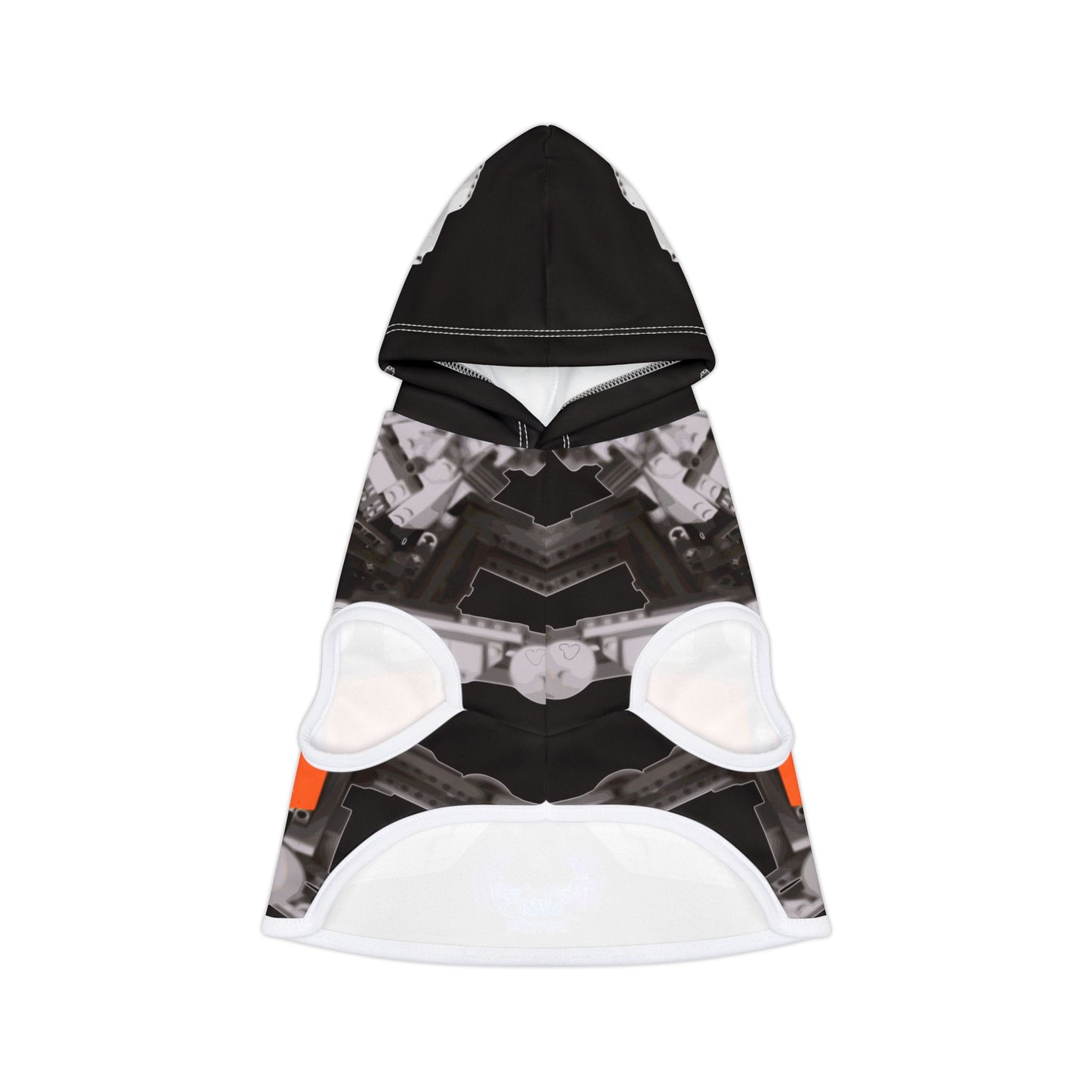 Sheevs PetLine: Pawfect Transport R1 Black:  Trendy Pet Hoodie with Vibrant Graphic Design