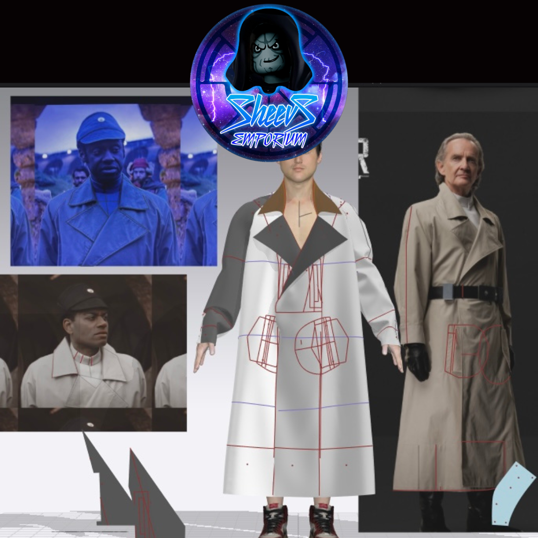 Sheevs Emporium Art: Space Man Trench Coat